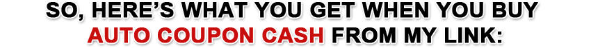 Auto Coupon Cash Bonus ACCget Auto Coupon Cash Bonus