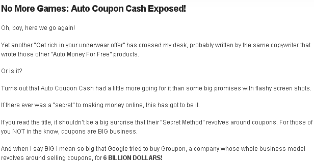Auto Coupon Cash Review acc Auto Coupon Cash Review