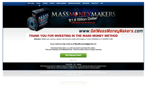 Mass Money Makers Members Area MassMoneyMakersMembers Mass Money Makers Review