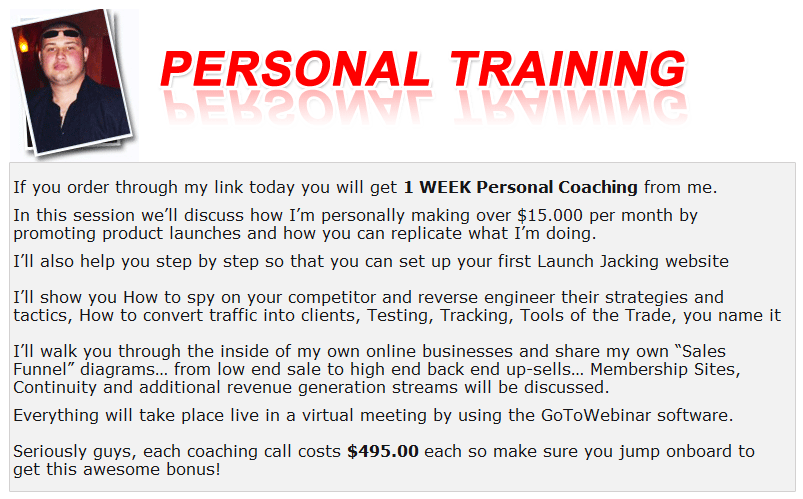 EltonsTraining Super Affiliate Coaching Club Bonus