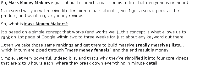 massmoneymakersReview Mass Money Makers Review