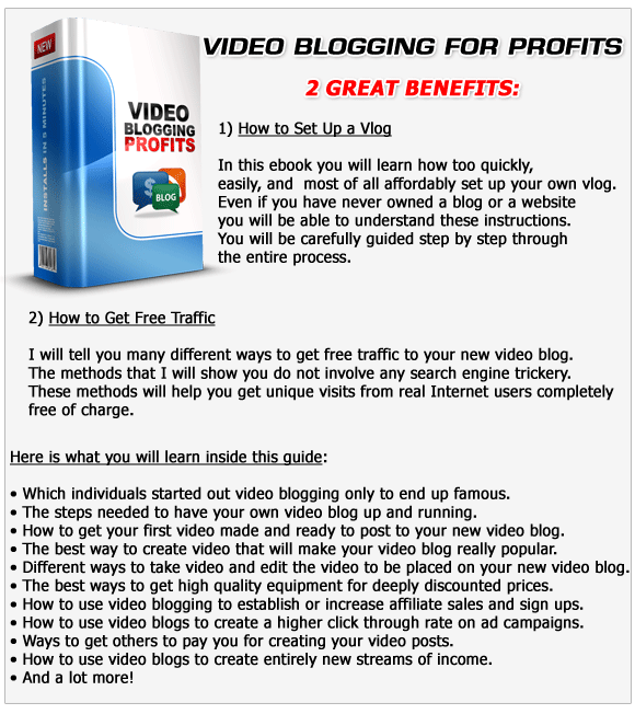 CMM - Bonus - Video Blogging Profits