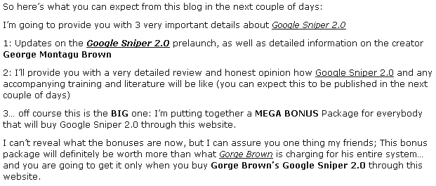 gsniperL text Google Sniper 2.0 Launches on February 14th