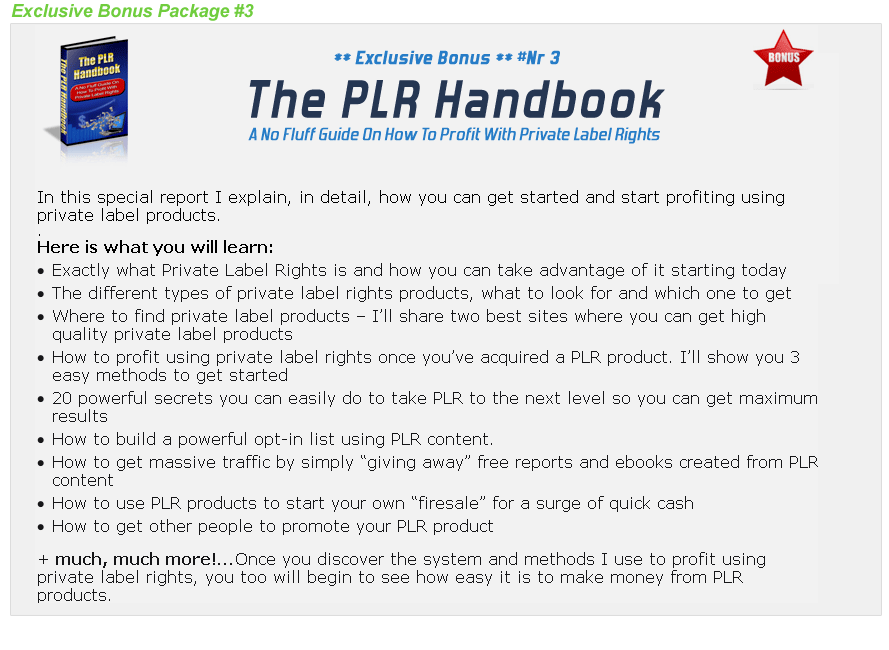 my millionaire mentor bonus PlrHandbook mymillionairementorbonus PlrHandbook My Millionaire Mentor 2011 Bonus
